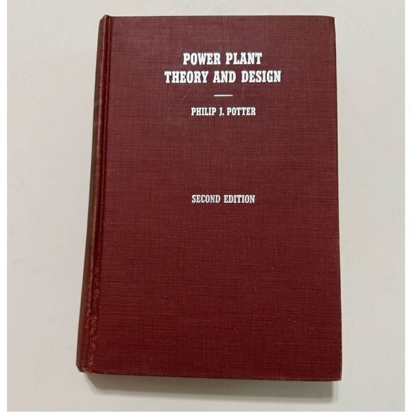 Power Plant Theory and Design Phillip J. Potter Second Edition Hardcover - Picture 12 of 12